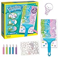 Creativity for Kids Squeegeez Magic Reveal Craft Kit: Mermaid - Dot Painting Art Kits for Kids, Cool Mermaid Gifts for Girls and Boys Ages 7-12+