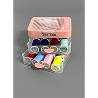 Toe Talk Sewing Kits comprised of Needles, thimbles, Scissors and Thread, Sewing Kit Set - Portable Sewing Supplies for Beginner Traveler and Emergency Clothing Fixes