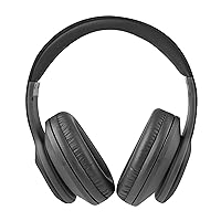 Altec Lansing MZX300-BLK Wireless Over Ear Bluetooth Headphones with Microphone, Black