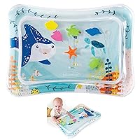 Jumbo Pat & Play Water Mat, Sea-Themed Mess-Free Water Play for Babies, Supports Tummy Time and Motor Skills Development, Multicolor, 3M+