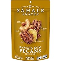 Sahale Snacks Glazed Mix, Banana Rum Pecans, 24 Ounce