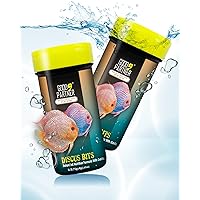Purify Series for Discus Fish Food, Tropical Sinking Pellets, Suitable for Angelfish, Cichlids and Fish, All Natural Ingredients, 2.65 oz (Pack of 2)