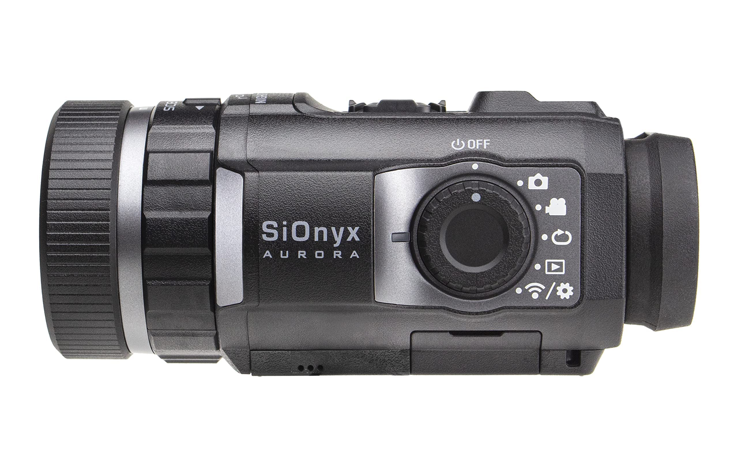 SiOnyx Aurora Black Color Digital Night Vision Camera & Kits – Rugged and Impact-Resistant Aurora Black, WiFi, Mount, 32GB MicroSD Card, Waterproof Protective Case, & More