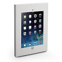 Pyle Anti-Theft Tablet Security Case Holder - 11 Inch Metal Heavy Duty Vesa Wall Mount Tablet Kiosk w/Lock and Key, Landscape/Portrait Mounting, for iPad 2, 3, 4, Air, Air 2 Tablets - PSPADLKW08W
