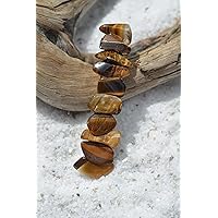 Gold Tiger's Eye Stone French Barrette Hair clip