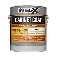 INSL-X Cabinet Coat - Urethane Acrylic Semi-Gloss Enamel Cabinet Paint, White, 1 Gallon, 128 Fl Oz (Pack of 1)