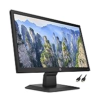 HP New V20 HD+ Compact Monitor: 19.5-inch HD+ Computer Monitor with TN Panel and Blue Light Settings, Monitor with Tiltable Screen, HDMI and VGA Port, 60Hz, TF-HDMI Cable, Black