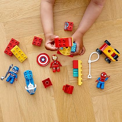 LEGO DUPLO Super Heroes Lab 10921 Marvel Avengers Superheroes Construction Toy and Educational Playset for Toddlers (29 Pieces)
