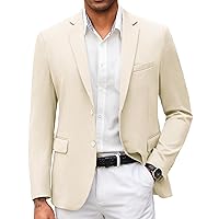 COOFANDY Mens Casual Blazer Slim Fit Suit Jacket Lightweight Knit Sport Coat Two Button Blazer Jacket