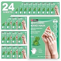 Original Derma Beauty Hand Mask 24 Pairs Restoring Cica Hydrating Hand Mask Set Moisturizing Hand Mask Gloves Hand Repair Gloves Hand Care Hand Rejuvination Soothing Gloves