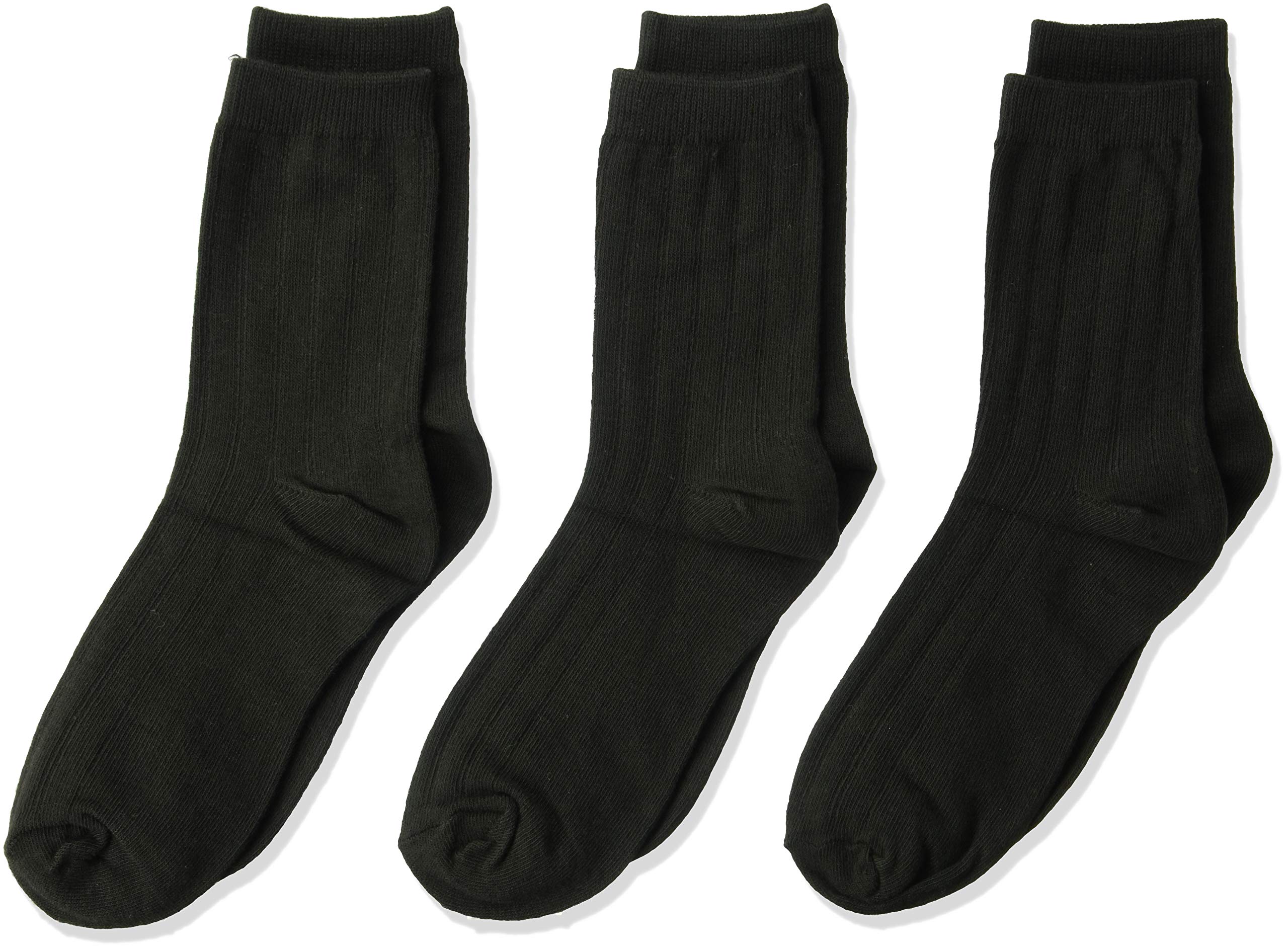 Jefferies Socks Boys 8-20 Rib Crew Socks 3 Pair Pack