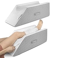 Forias Leg Elevation Pillows for After Surgery, Injuries or Rest, Memory Foam Leg Pillows for Sleeping Leg Elevating Pillow Wedge Pillow for Sciatica Back Knee Hip Ankles Pain Relief