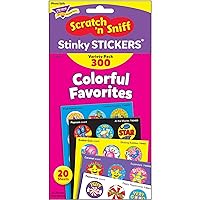 Trend Enterprises Stinky Sticker Colorful Favorites Variety Pack of 300, Assorted, 1 in, T6481