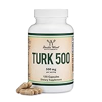 Turkesterone Supplement 500mg, 120 Capsules (Ajuga Turkestanica Extract Std. to 10% Turkesterone) Similar to Ecdysterone for Men's Health Support (Manufactured and Tested in The USA) by Double Wood