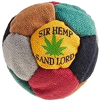 Sir Hemp Hacky Sack Footbag, Black/Green/Grey/Red/Tan/Yellow