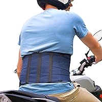 AVESTON Kidney Belt Back Support Brace for Motorcycle Riding Motocross for Men/Women Large size fits Circumference 35 – 40 inch Around belly