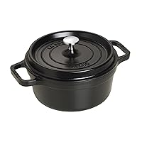 Staub Cast Iron 2.75-qt Round Cocotte - Matte Black, Made in France