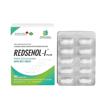 REDSENOL – Contain 16 Rare Ginsenosides: Rk2 Rg3 Rg5 Rh2 Rk1 Rk3 –Panax Ginseng Extract, 20% Rare Ginsenosides – 3 Boxes x 90 Capsules