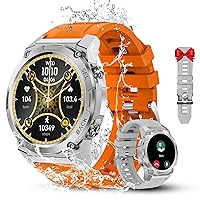 OUKITEL BT50 Military Smart Watch for Men, 1.43 Inch AMOLED Rugged Tactical Smart Watch, Answer/Dial Calls, IP68 Waterproof Fitness Tracker Watch with Over 100 Sports Modes for Android iOS