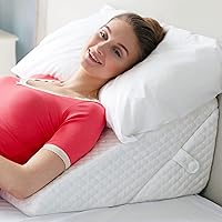 Bed Wedge Pillow for Sleeping, Adjust to Your Comfort, 7-in-1 Incline Body Positioner Memory Foam Adjustable Pillow Wedge. Helps with Acid Reflux, Sleep Apnea, Gerd, Heartburn, Back & Knee Pain