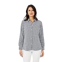 Foxcroft Women's Harris Long Sleeve Stretchy Check Shirt