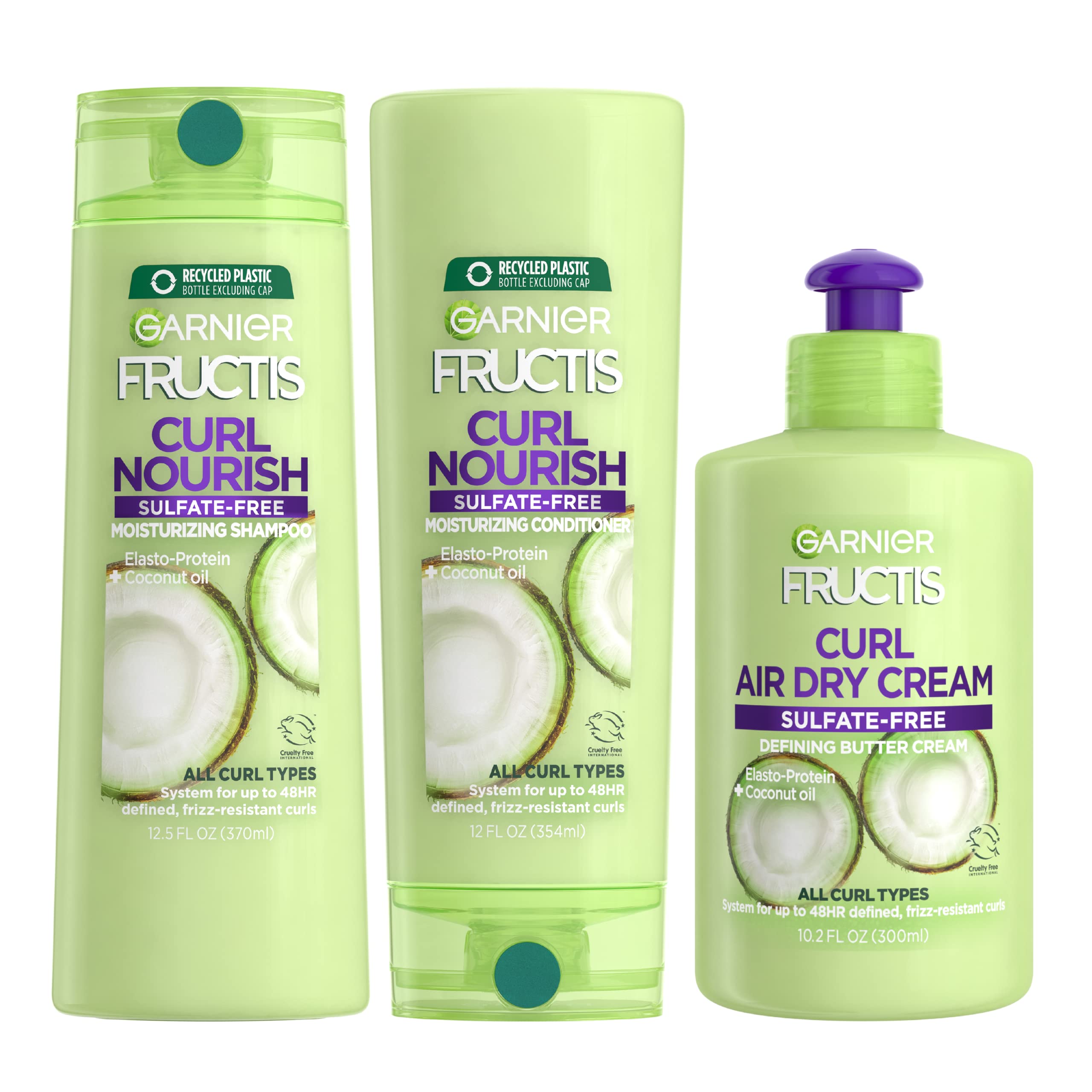 Mua Garnier Hair Care Fructis Curl Nourish Shampoo, Conditioner, and Butter  Cream Leave In Conditioner trên Amazon Mỹ chính hãng 2023 | Fado