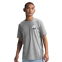 Men’s Short-Sleeve Brand Proud Tee (Standard and Big Size), TNF Medium Grey Heather/TNF White 2, Large