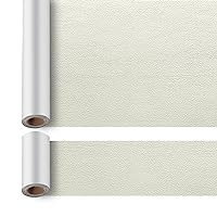 ILOFRI Self Adhesive Leather Repair Tape 3x60'' Bundle with 17x60'' Large Leather Repair Patch for Couches, Furniture, Car Seat, Boat Seat, Sofa, Vinyl Upholstery - White Beige