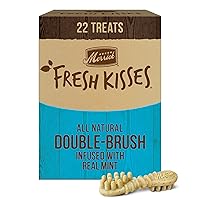 Merrick Fresh Kisses Natural Dental Chews, Toothbrush Shape Treat Infused With Real Mint, For Large Dogs - 22 ct. Box