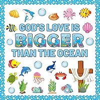 Summer Ocean Bulletin Board Decorations Christian Sea Fish Cutouts Classroom Bulletin Board Decoration Under The Sea Borders Marine Fish Cutouts for Sunday School Chalkboard Wall Decor