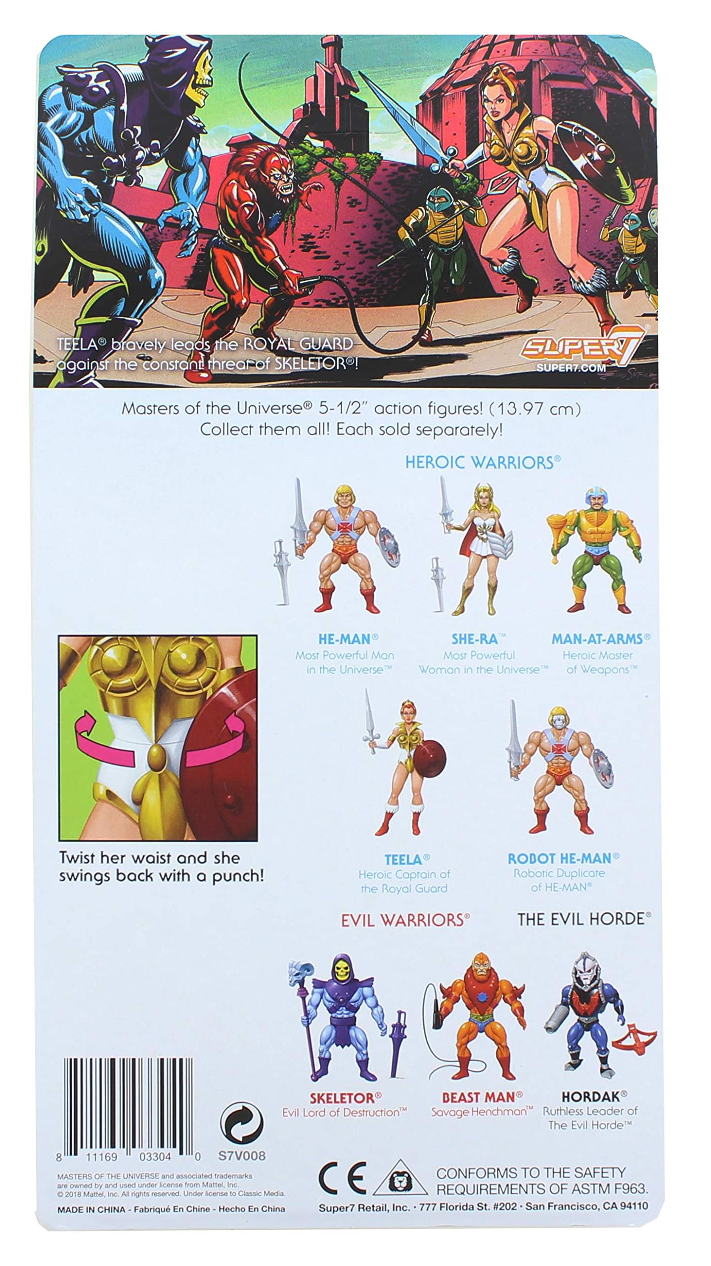 Masters of the Universe Super 7 Retro Action Figure Teela