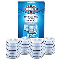 Original Clorox ToiletWand Disinfecting Wand Refill Heads, 20 Count (Package May Vary)