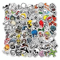 100pcs Collection Skulls Decals Stickers Criminal Heart Rose Anatomy Pack 2