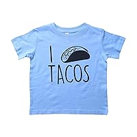 Taco Shirt for Toddlers/I Heart Tacos/Unisex Crew Neck Tee/Food