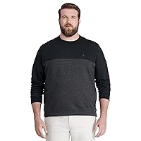 IZOD Men's Big and Tall Advantage Performance Crewneck Fleece Pullover Sweatshirt