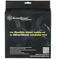 SilverStone Technology Flat Flexible Short Cable Set Designed for SilverStone Modular Power Supplies PP05-E