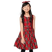 The Children's Place girls Plaid Tiered Dress