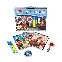 On the Go Secret Decoder Deluxe Activity Set and Super Sleuth Toy - Seek And Find Book, Kids Road Trip Essentials, Detective Kit, Travel Games For Ages 7+