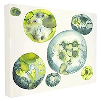 Stupell Home Décor Green Cells Under Microscope Oversized Stretched Canvas Wall Art, 24 x 1.5 x 30, Proudly Made in USA