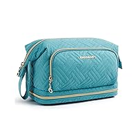 Travel Makeup Bag, Cosmetic Bag Make Up Organizer Case,Large Wide-open Pouch for Women Purse for Toiletries Accessories Brushes