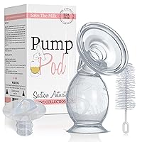 Pump Pod and 13mm Pumping Pretty Inserts; Suction Activated Milk Collection Cup for Breastfeeding with 13mm Inserts