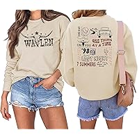 JINTING Western Cowboy Sweatshirt for Women Country Music T-Shirt Cow Skull Hoodie Shirt Rodeo Graphic Long Sleeve Tee Tops