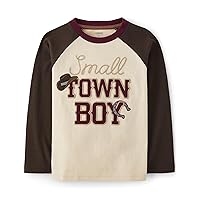 Gymboree Boys' and Toddler Embroidered Graphic Long Sleeve T-Shirts