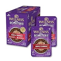 Wellness Natural Pet Food Simply Shreds Variety Pack, 2.8 Ounce Pouch (Pack of 12): High-Protein Mixer, Topper or Snack