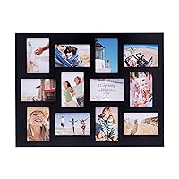 Malden 12Opening Collage Frame, Displays Twelve 4x6 Pictures, Black