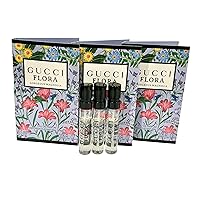 Gucci Flora Gorgeous Magnolia Sample Perfume Women EDP Spray 1.5 ml / 0.05 oz - set of 3