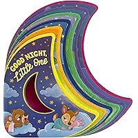 Little Hippo Books Good Night, Little One - Children's Shaped Sensory Board Book with Felt Edges