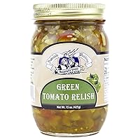 Amish Wedding All-Natural Green Tomato Relish 15 Ounces (Pack of 2)