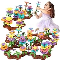 272 PCS Flower Garden Building Set for Girls Toys, STEM Gardening Pretend Toys for Kids Age 3 4 5 6 7 Year Old, Educational Activity for Preschool Toddlers Play Set, Birthday Gifts Toys