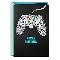 Hallmark Birthday Card for Gamer (Video Game Controller)